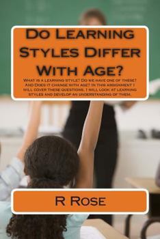 Paperback Do Learning Styles Differ With Age? Book