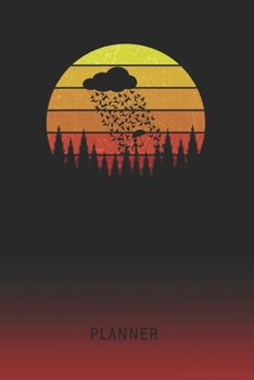 Planner: Meteorology Raining Cats & Dogs 2 Year Weekly Planner | 2020 - 2022  | Retro Vintage Sunset Cover | January 20 - December 21 | Planning ... | Plan Days, Set Goals & Get Stuff Done