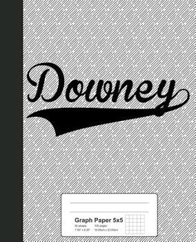 Paperback Graph Paper 5x5: DOWNEY Notebook Book