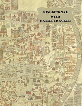 RPG Journal With Battle Tracker: Large Blank 1 Square Graph Paper RPG Map Maker with Stat Tracker Pages. Large Book (8.5 x 11)