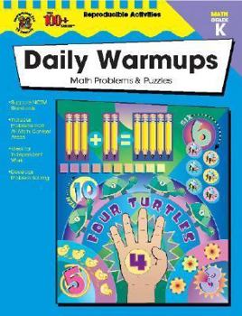 Paperback The 100+ Series Daily Warmups, Grade K: Math Problems & Puzzles Book