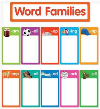 Paperback Word Families Bulletin Board Book