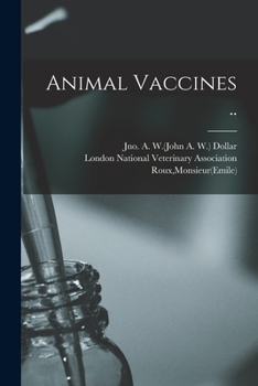 Paperback Animal Vaccines .. Book