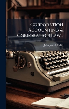 Hardcover Corporation Accounting & Corporation Law... Book