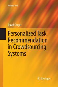 Paperback Personalized Task Recommendation in Crowdsourcing Systems Book