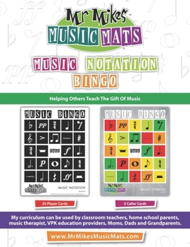 Paperback Music Notation Bingo: MrMikesMusicMats Book