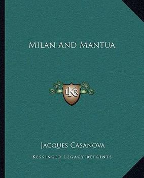 Paperback Milan and Mantua Book