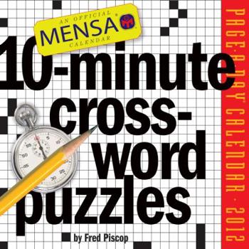 Calendar Mensa 10-Minute Crossword Puzzles Page-A-Day Calendar Book