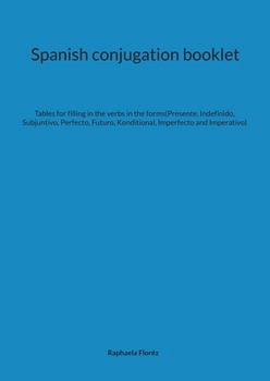 Paperback Spanish conjugation booklet Book