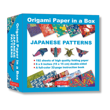 Misc. Origami Paper in a Box - Japanese Patterns: 192 Sheets of Tuttle Origami Paper: 6x6 Inch Origami Paper Printed with 10 Different Patterns: 32-Page Ins Book