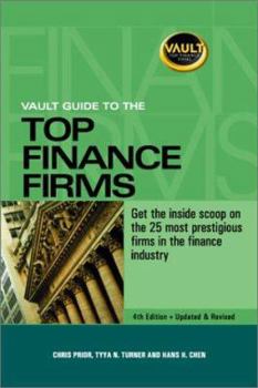 Paperback Vault Guide to the Top Finance Firms, 4th Edition Book