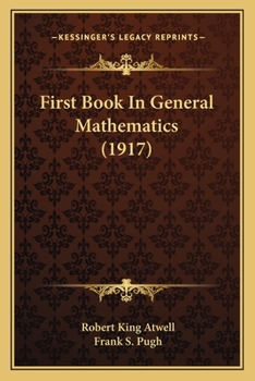 Paperback First Book In General Mathematics (1917) Book