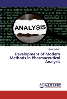 Paperback Development of Modern Methods in Pharmaceutical Analysis Book