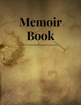 Paperback Memoir Book: With stimulating question prompts. Book
