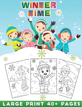 Paperback winter time: A Fun Seasonal / Holiday Activity Book for Kids, Perfect Winter Holiday Gift for Kids, Toddler, Preschool Book