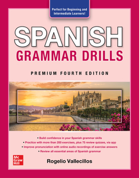 Paperback Spanish Grammar Drills, Premium Fourth Edition Book