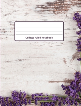 Paperback College ruled notebook Book