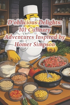 Paperback D'ohlicious Delights: 101 Culinary Adventures Inspired by Homer Simpson Book