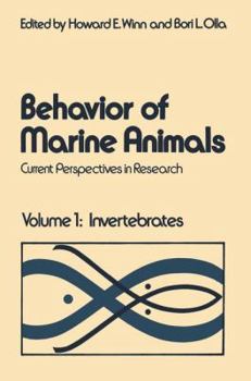 Paperback Behavior of Marine Animals: Current Perspectives in Research Volume 1: Invertebrates Book