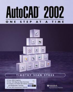 Paperback AutoCAD 2002 - One Step at a Time Book