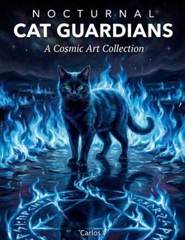 Nocturnal Cat Guardians: A Cosmic Fantasy Art Collection of Mystical Feline Guardians