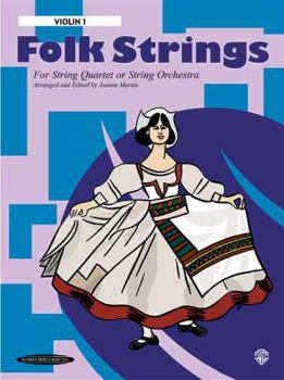 Paperback Folk Strings for String Quartet or String Orchestra: 1st Violin Part Book