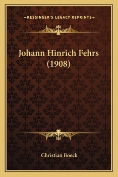 Paperback Johann Hinrich Fehrs (1908) [German] Book