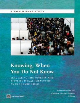 Paperback Knowing When You Do Not Know: Simulating the Poverty and Distributional Impacts of an Economic Crisis Book