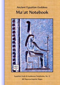 Paperback Ancient Egyptian Goddess Ma'at Notebook: 80 Papyrus-Imprint Pages Book
