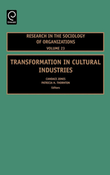 Hardcover Transformation in Cultural Industries Book