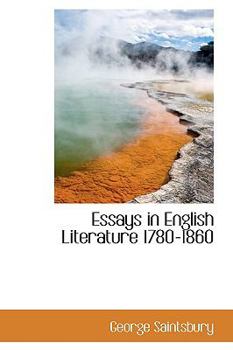 Paperback Essays in English Literature 1780-1860 Book