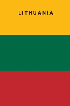 Paperback Lithuania: Country Flag A5 Notebook to write in with 120 pages Book