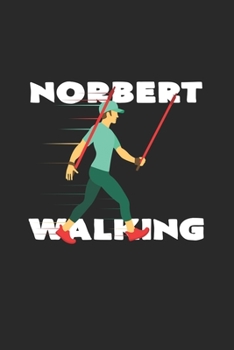 Norbert walking: 6x9 Nordic Walking  | dotgrid | dot grid paper | notebook | notes