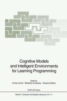 Hardcover Cognitive Models and Intelligent Environments for Learning Programming Book