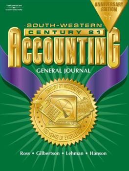 Hardcover Century 21 Accounting, General Journal, Anniversary Edition, Chapters 1-26 [With CDROM] Book