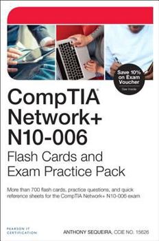 Paperback Comptia Network+ N10-006 Flash Cards and Exam Practice Pack Book