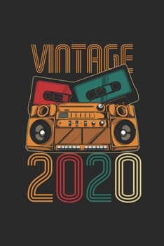 Vintage 2020: Graph Ruled Notebook – Journal for Birthday Gift Idea