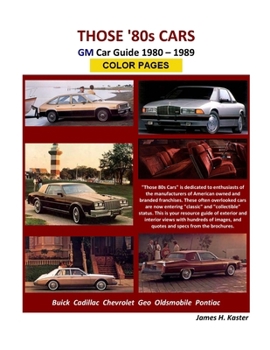 Those 80s Cars - GM (Color Pages)