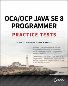 Paperback Oca / Ocp Java Se 8 Programmer Practice Tests Book