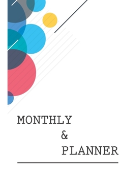 F4 Monthly Planner Colorful Stylish Cover: Two Year - Monthly Calendar Planner 6 x 9’’ | 24 Months For Academic Agenda Schedule Organizer
