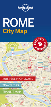 Map Lonely Planet Rome City Map 1 Book