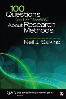 Paperback 100 Questions (and Answers) about Research Methods Book