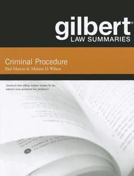Paperback Gilbert Law Summaries on Criminal Procedure Book