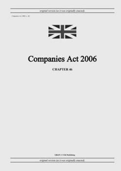 Paperback Companies Act 2006 (c. 46) Book
