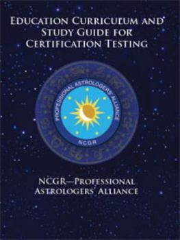 Paperback NCGR - Professional Astrologers' Alliance - Education Curriculum and Study Guide for Certification Testing Book