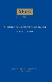 Hardcover Madame de Lambert Et Son Milieu [French] Book