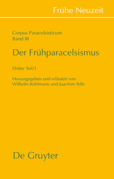 Hardcover Der Frühparacelsismus / Teil 3 [German] Book
