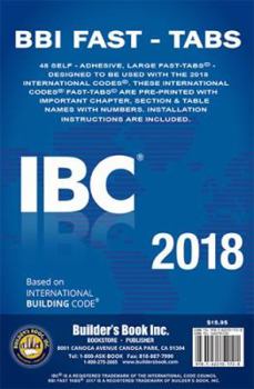 Pamphlet 2018 International Building Code (IBC) Fast Tabs 2018 International Building Code (IBC) Fast Tabs Book