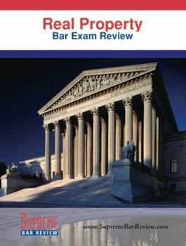 Paperback Real Property: Bar Exam Review Book