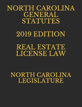 Paperback North Carolina General Statutes 2019 Edition Real Estate License Law Book